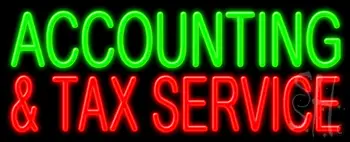 Accounting And Tax Service LED Neon Sign