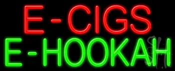 E Cigs E Hookah LED Neon Sign