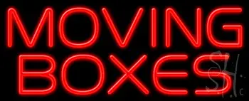 Moving Boxes LED Neon Sign