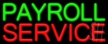 Payroll Service LED Neon Sign