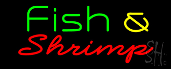 Green Fish And Shrimp LED Neon Sign
