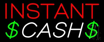 Red Instant Cash LED Neon Sign