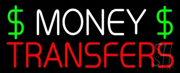 Money Transfers Dollar Logo LED Neon Sign