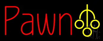 Red Pawn With Logo LED Neon Sign