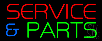 Service And Parts LED Neon Sign