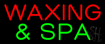 Red Waxing And Green Spa LED Neon Sign