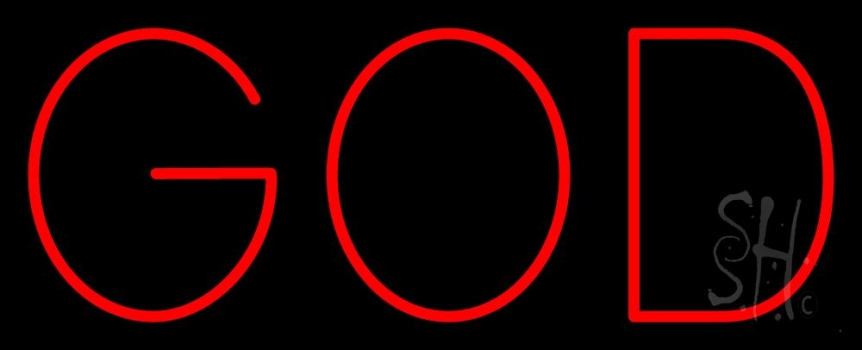 Red God LED Neon Sign