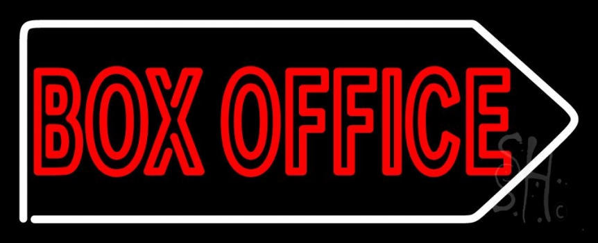 Red Doubl Stroke Box Office LED Neon Sign