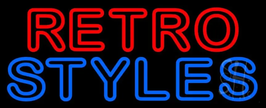 Red Retro Blue Styles LED Neon Sign