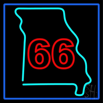 66 Route LED Neon Sign