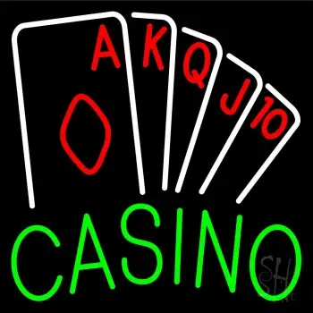 Casino Poker Hand LED Neon Sign