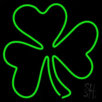 Happy St Patricks Day Shamrock LED Neon Sign
