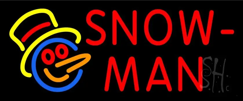 Snowman LED Neon Sign