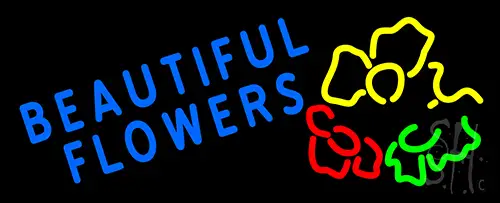 Beautiful Flowers LED Neon Sign