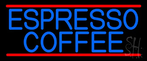 Blue Espresso Coffee LED Neon Sign