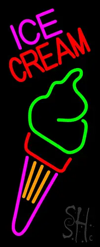 Fancy Ice Cream Cone LED Neon Sign
