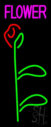 Flowers Rose Logo LED Neon Sign