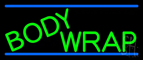 Green Body Wraps LED Neon Sign