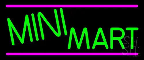 Green Mini Mart LED Neon Sign