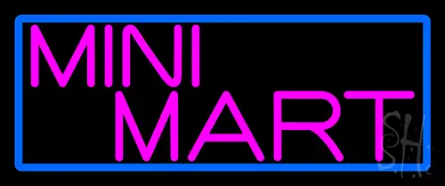 Pink Mini Mart LED Neon Sign