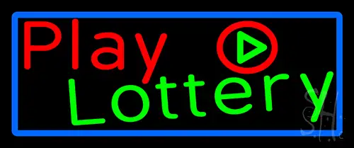 Play Lottery LED Neon Sign