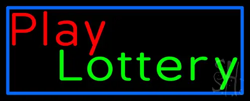 Play Lottery LED Neon Sign