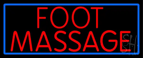 Red Foot Reflexology LED Neon Sign