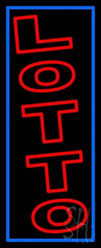 Vertical Double Stroke Lotto LED Neon Sign