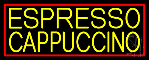 Yellow Cappuccino Espresso LED Neon Sign