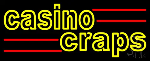 Casino Craps 2 LED Neon Sign