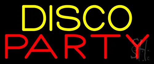 Disco Party 4 LED Neon Sign