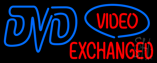 Dvd Video Exchanged LED Neon Sign