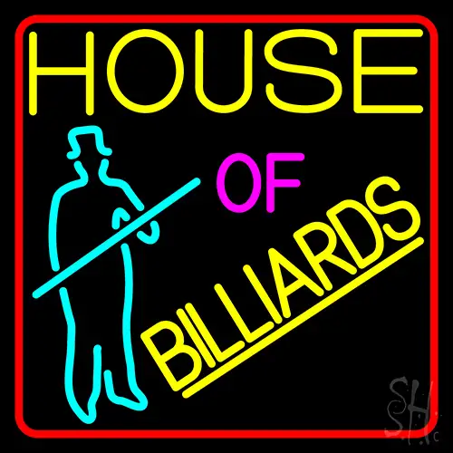 House Of Billiards 1 LED Neon Sign