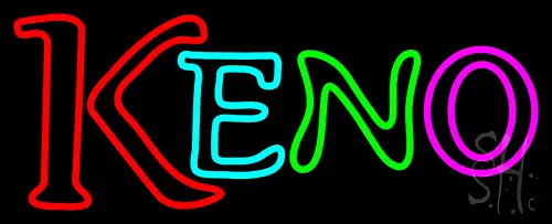 Keno 2 LED Neon Sign
