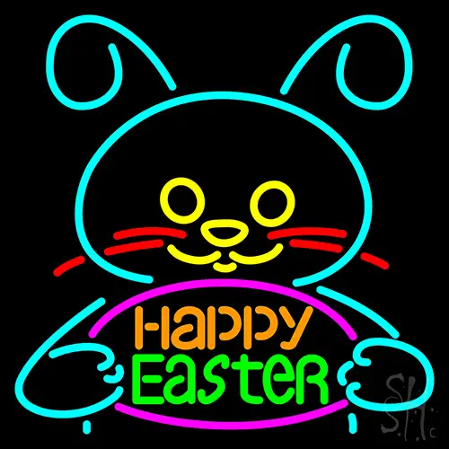Happy Easter 2 LED Neon Sign