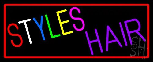 Styles Hair LED Neon Sign