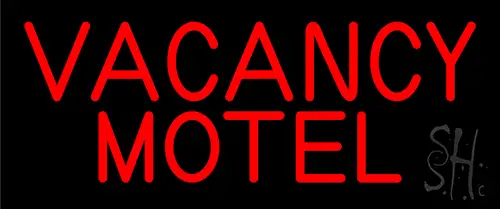 Red Vacancy Motel LED Neon Sign