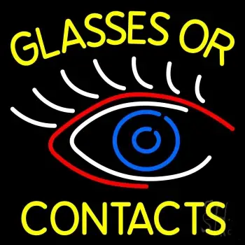 Glasses Or Contacts Eye Logo LED Neon Sign