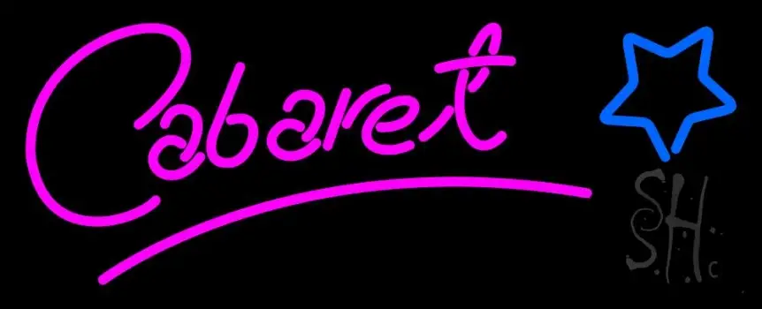 Cabaret Star Logo LED Neon Sign