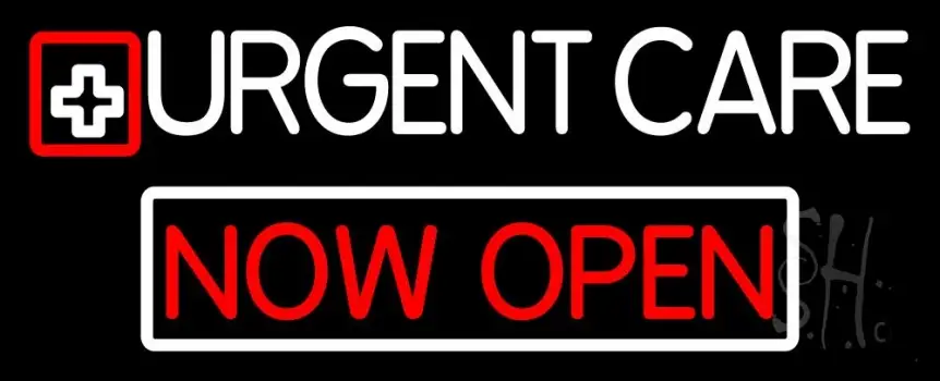 Double Stroke Urgent Care Now Open LED Neon Sign