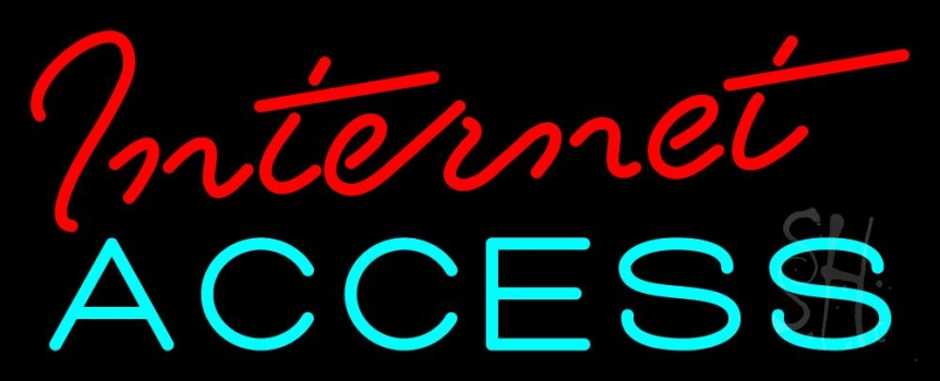 Red Internet Access LED Neon Sign