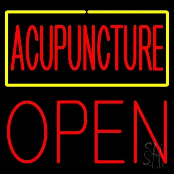 Acupuncture Block Open LED Neon Sign