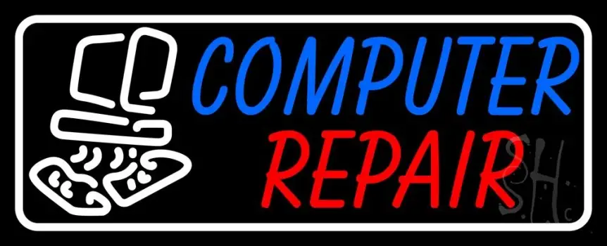 Computer Repair Border LED Neon Sign