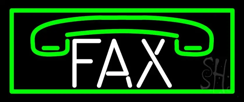 Fax Logo With Border 1 LED Neon Sign