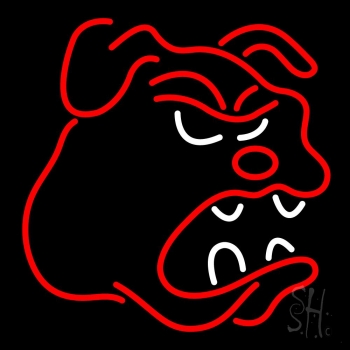 Bull Dog Logo LED Neon Sign