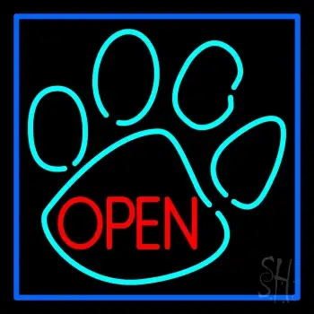 Dog Open Logo 3 LED Neon Sign