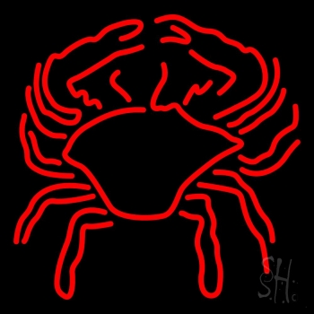 Crab Block With Logo 1 LED Neon Sign