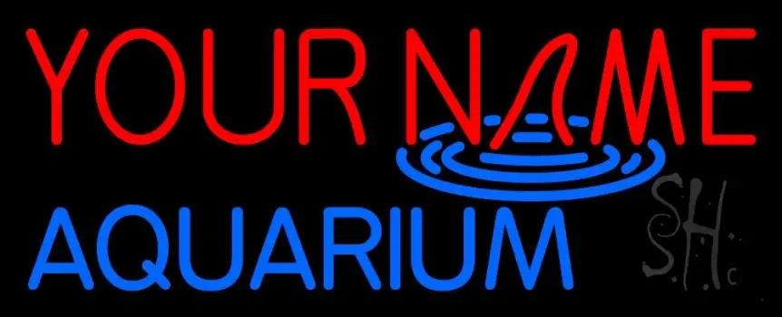 Custom Aquarium Name Block LED Neon Sign