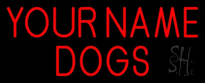 Custom Name Dog Block LED Neon Sign