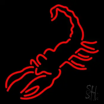 Scorpion Red Logo LED Neon Sign